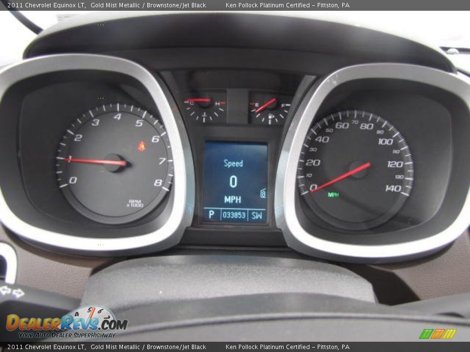2011 Chevrolet Equinox LT Gold Mist Metallic / Brownstone/Jet Black Photo #33