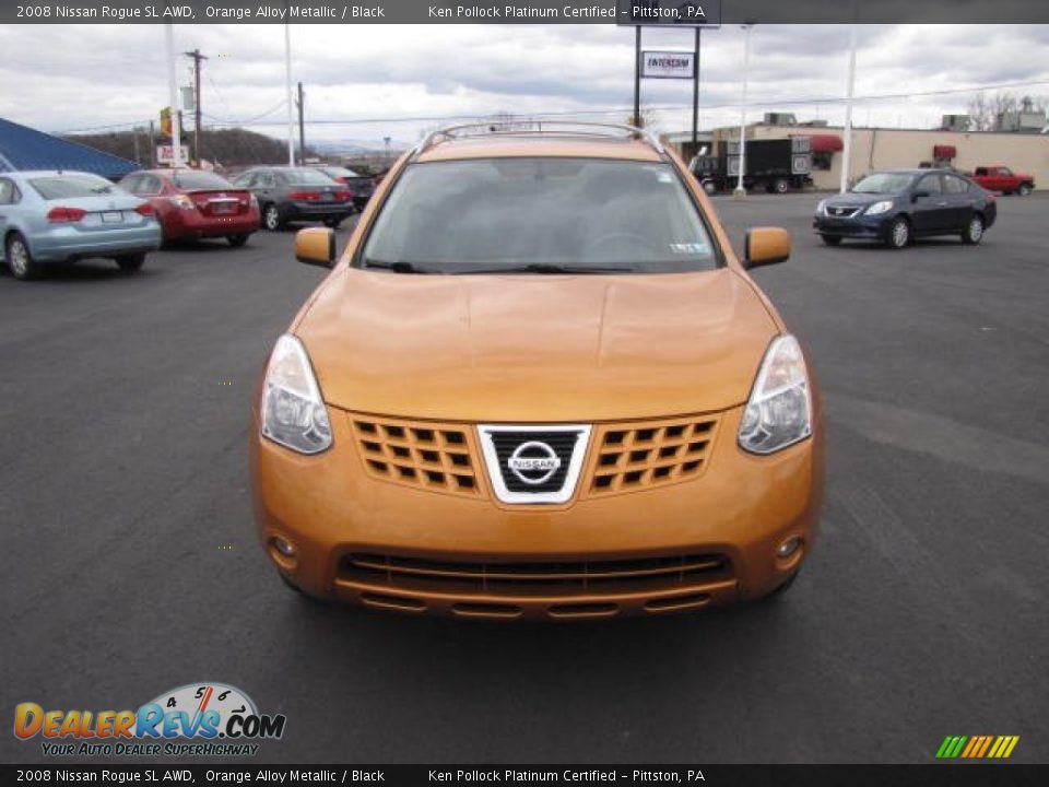 2008 Nissan Rogue SL AWD Orange Alloy Metallic / Black Photo #2