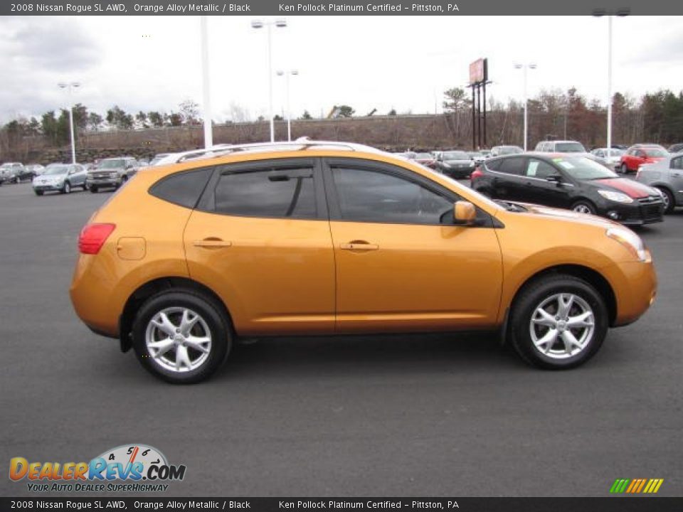 Orange Alloy Metallic 2008 Nissan Rogue SL AWD Photo #4