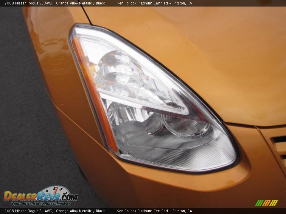 2008 Nissan Rogue SL AWD Orange Alloy Metallic / Black Photo #10
