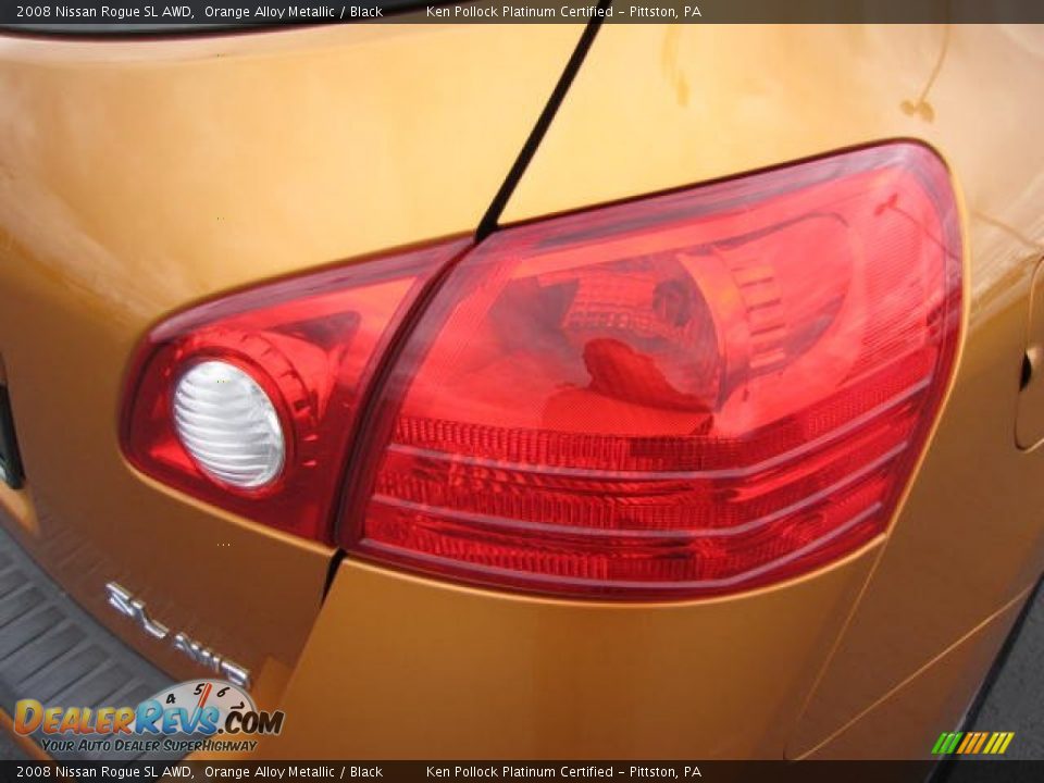 2008 Nissan Rogue SL AWD Orange Alloy Metallic / Black Photo #11