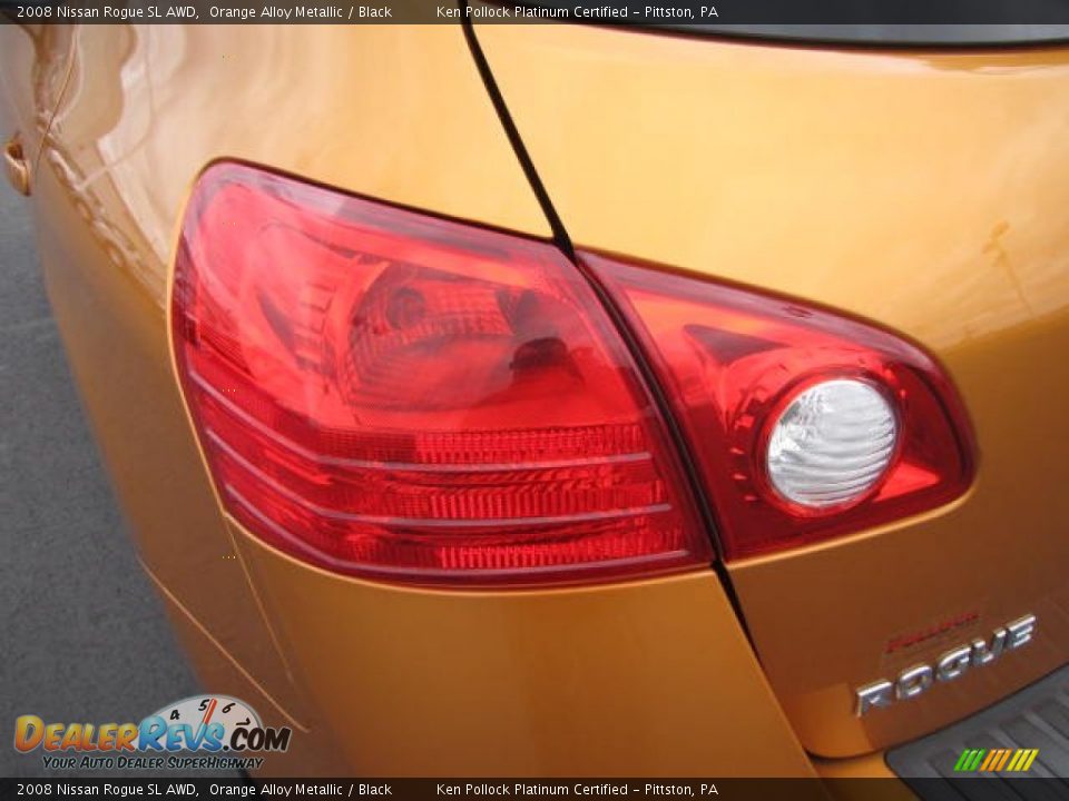 2008 Nissan Rogue SL AWD Orange Alloy Metallic / Black Photo #12