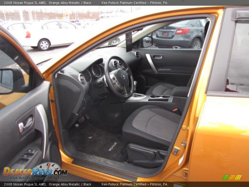 Black Interior - 2008 Nissan Rogue SL AWD Photo #17