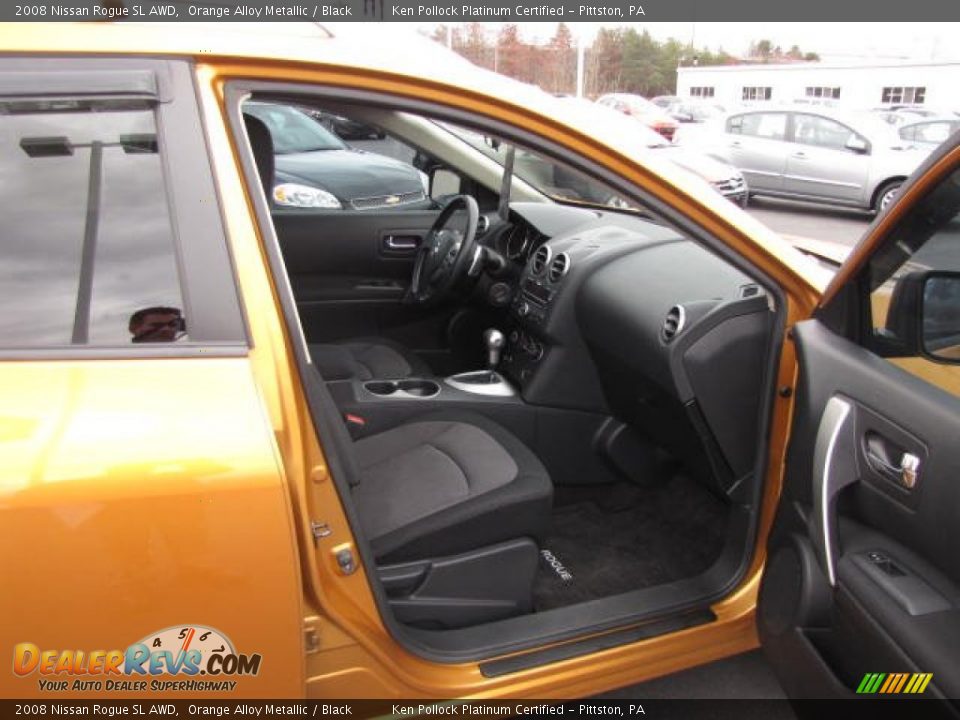 2008 Nissan Rogue SL AWD Orange Alloy Metallic / Black Photo #19