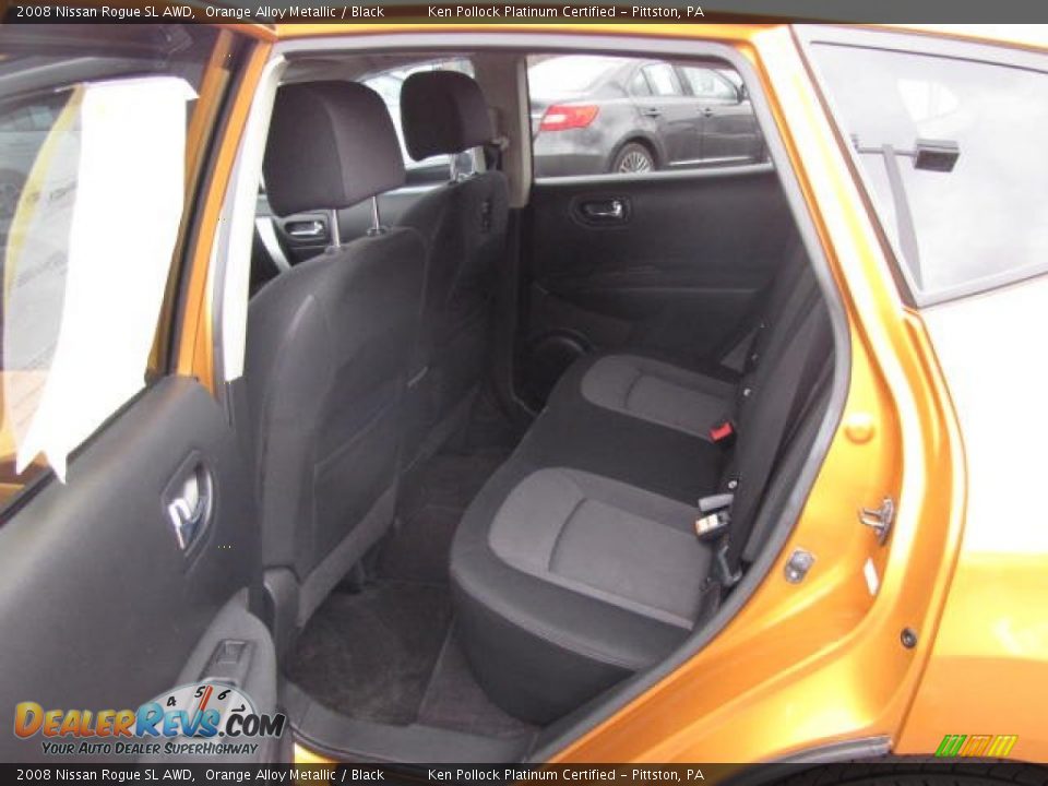 2008 Nissan Rogue SL AWD Orange Alloy Metallic / Black Photo #21