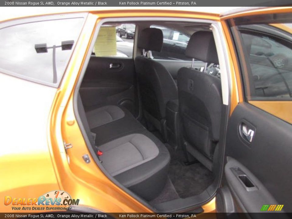 2008 Nissan Rogue SL AWD Orange Alloy Metallic / Black Photo #23