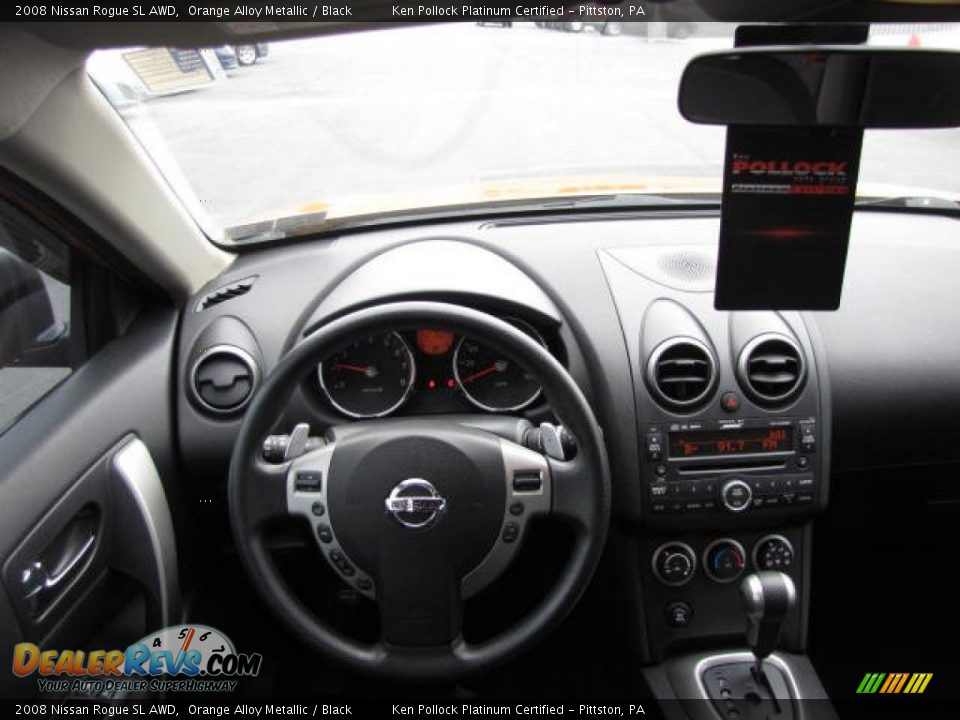 2008 Nissan Rogue SL AWD Orange Alloy Metallic / Black Photo #25