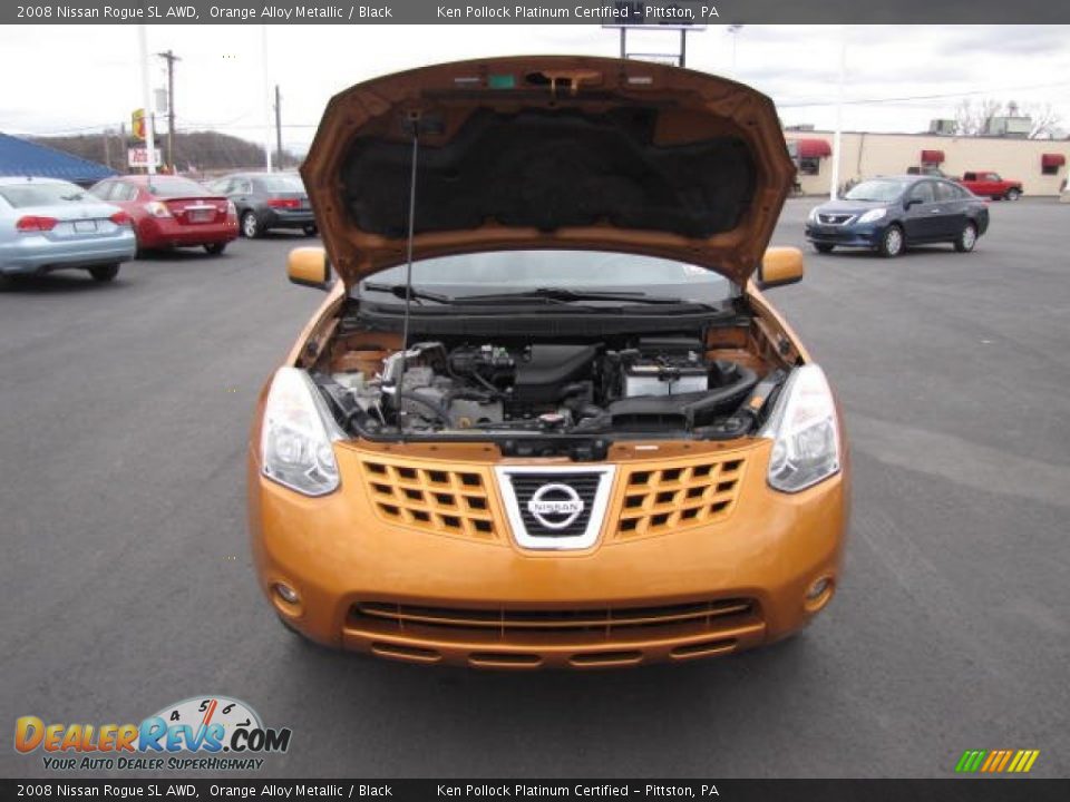 2008 Nissan Rogue SL AWD Orange Alloy Metallic / Black Photo #27