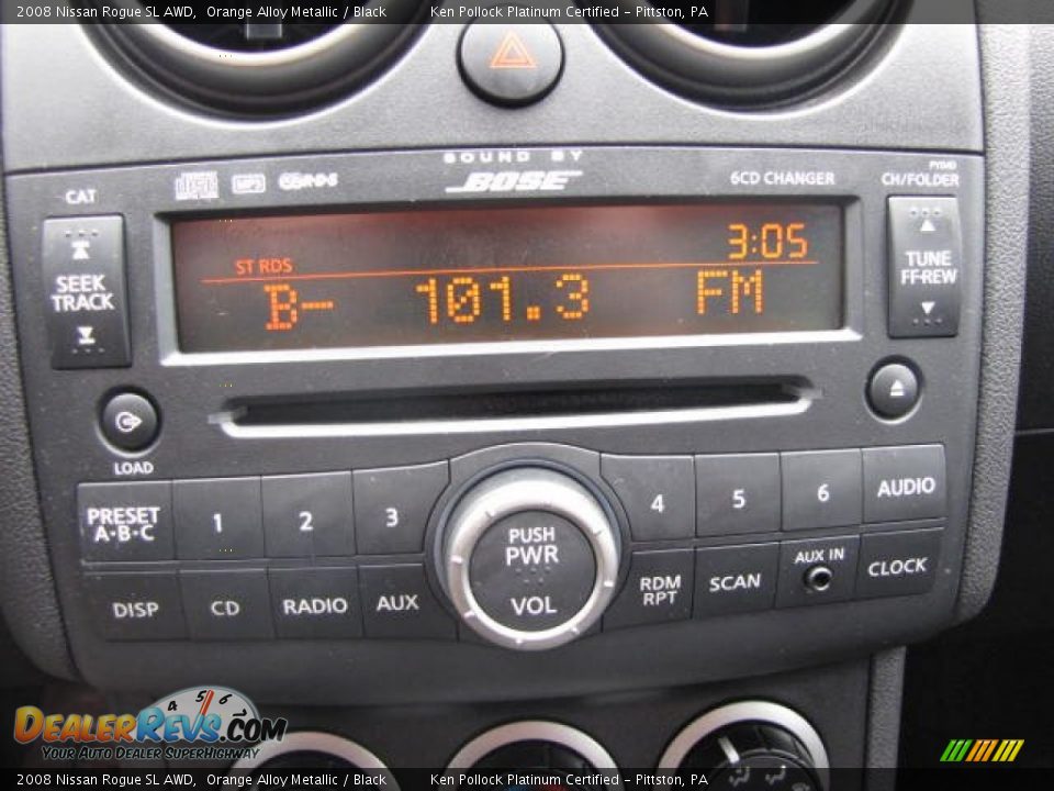 Audio System of 2008 Nissan Rogue SL AWD Photo #30
