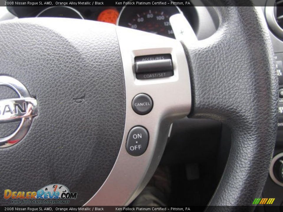 2008 Nissan Rogue SL AWD Orange Alloy Metallic / Black Photo #35