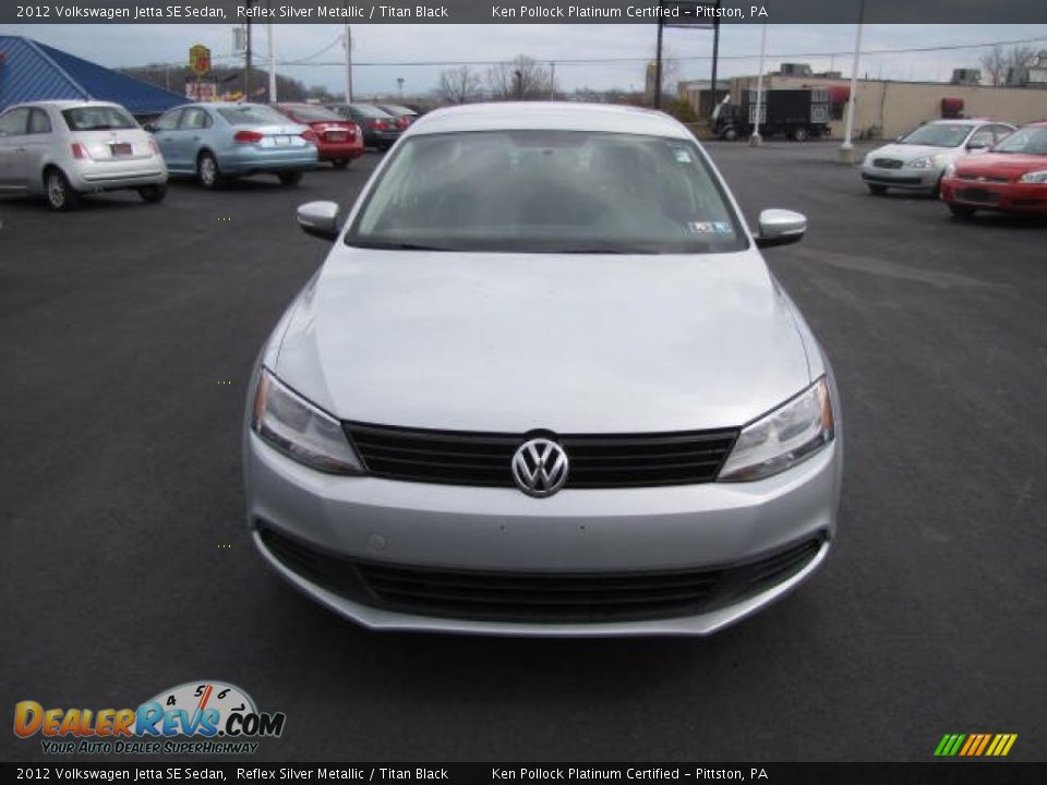 2012 Volkswagen Jetta SE Sedan Reflex Silver Metallic / Titan Black Photo #2