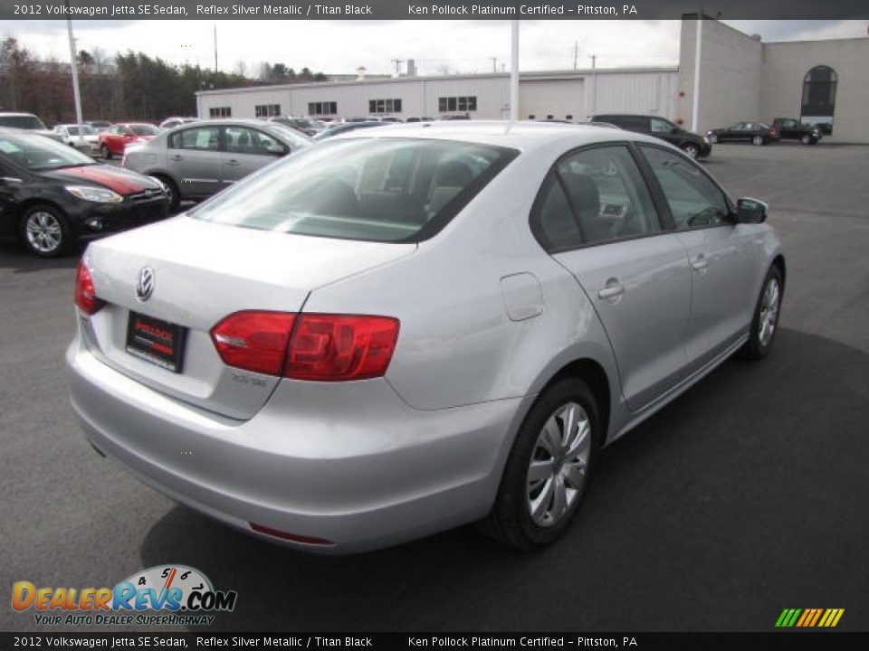 2012 Volkswagen Jetta SE Sedan Reflex Silver Metallic / Titan Black Photo #5