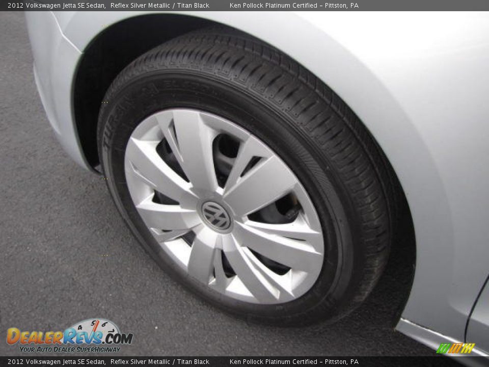 2012 Volkswagen Jetta SE Sedan Reflex Silver Metallic / Titan Black Photo #13