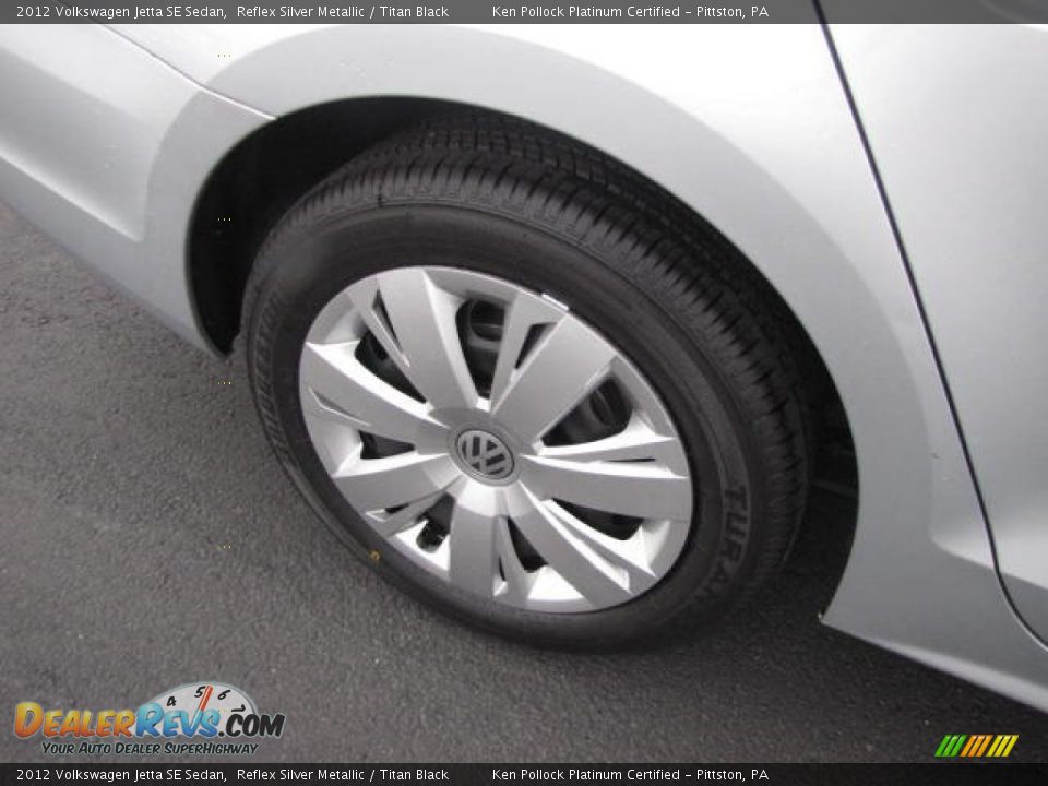2012 Volkswagen Jetta SE Sedan Reflex Silver Metallic / Titan Black Photo #15