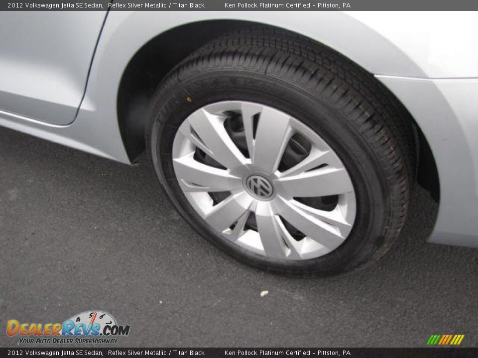2012 Volkswagen Jetta SE Sedan Reflex Silver Metallic / Titan Black Photo #16
