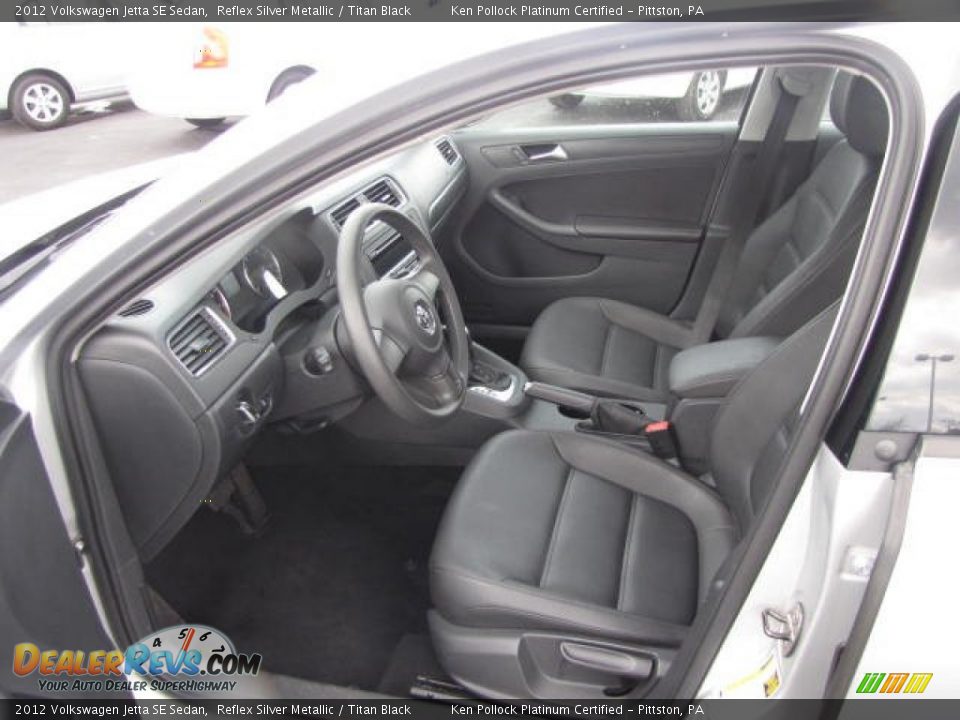 2012 Volkswagen Jetta SE Sedan Reflex Silver Metallic / Titan Black Photo #17