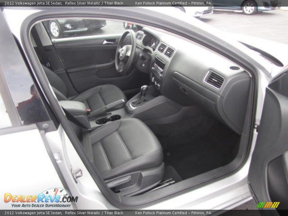 2012 Volkswagen Jetta SE Sedan Reflex Silver Metallic / Titan Black Photo #19