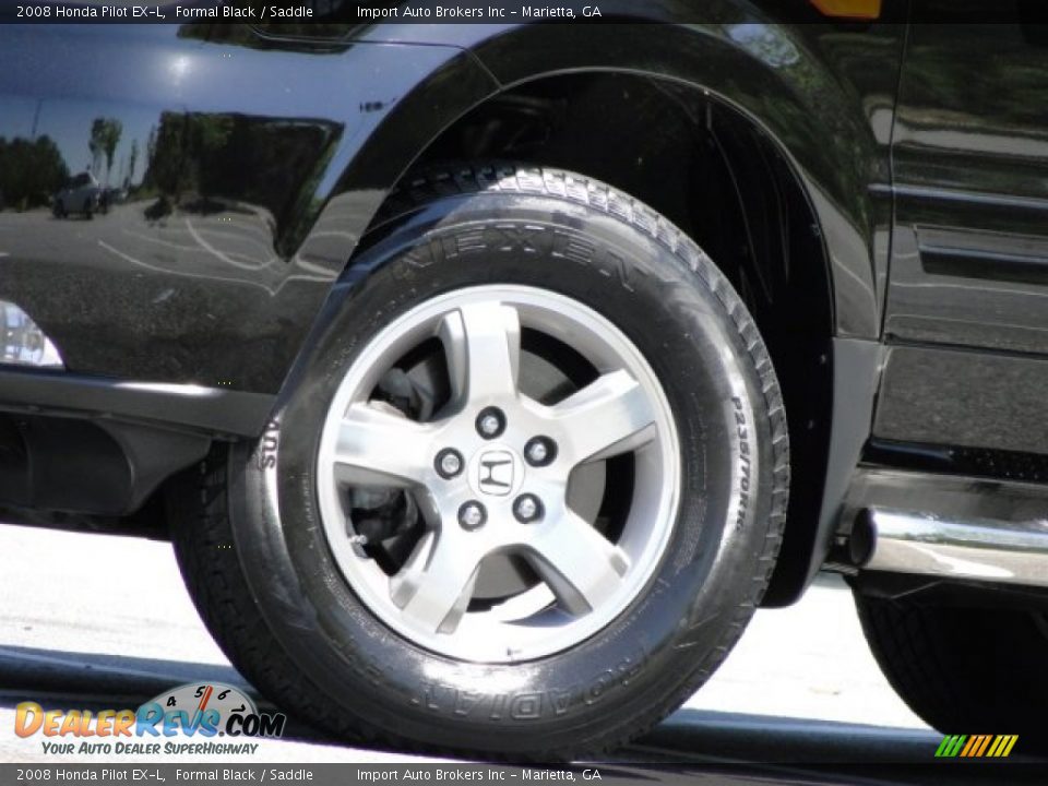 2008 Honda Pilot EX-L Formal Black / Saddle Photo #4