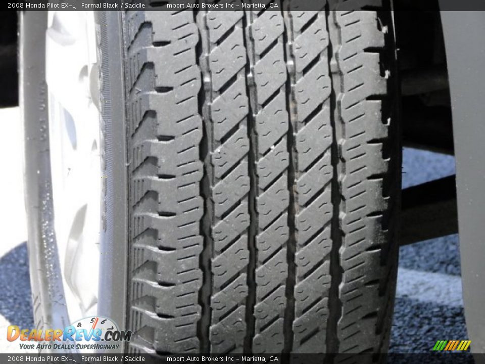 2008 Honda Pilot EX-L Formal Black / Saddle Photo #6