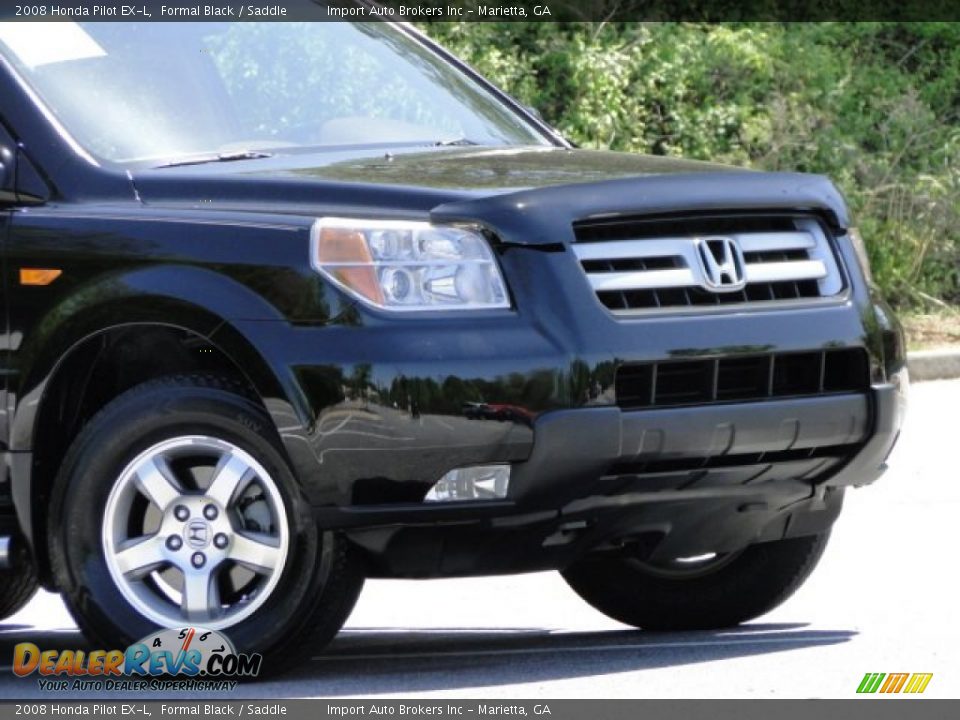2008 Honda Pilot EX-L Formal Black / Saddle Photo #9