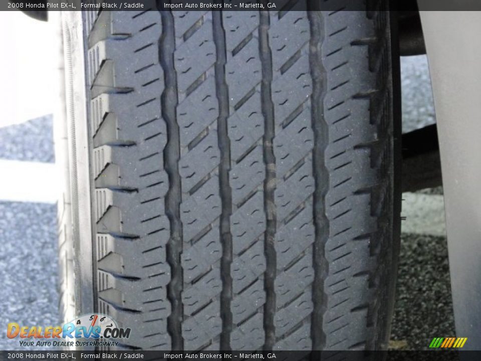 2008 Honda Pilot EX-L Formal Black / Saddle Photo #17