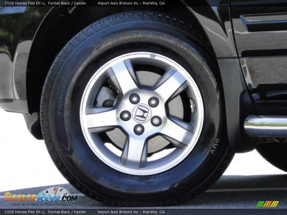 2008 Honda Pilot EX-L Formal Black / Saddle Photo #20