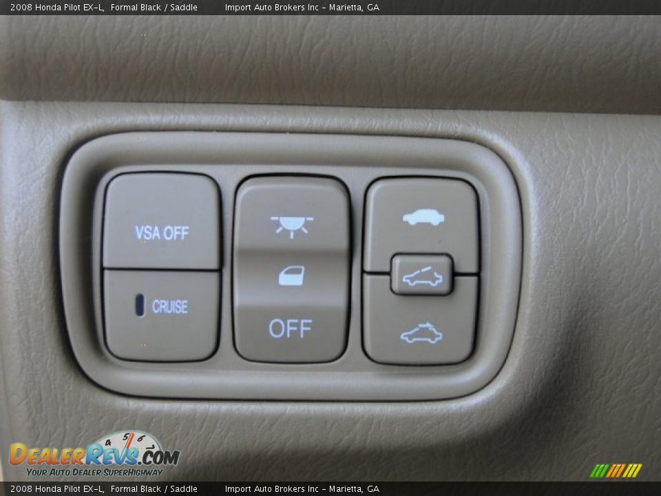 2008 Honda Pilot EX-L Formal Black / Saddle Photo #25
