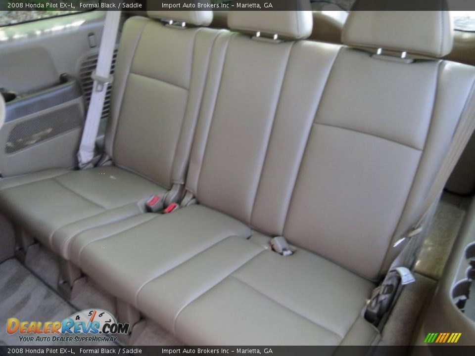 2008 Honda Pilot EX-L Formal Black / Saddle Photo #27