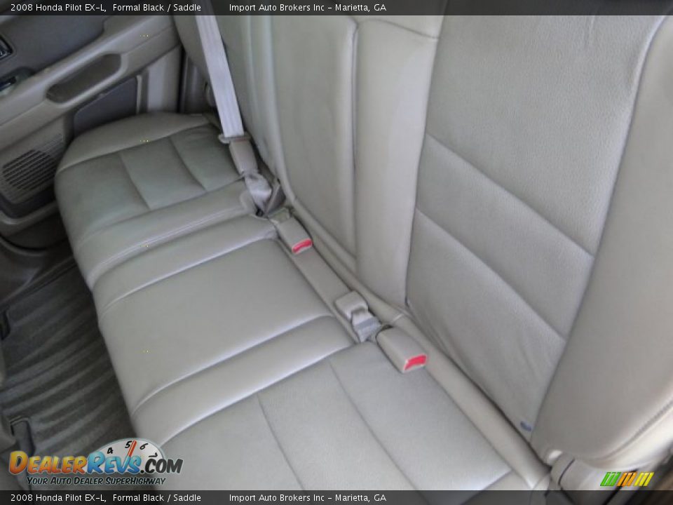 2008 Honda Pilot EX-L Formal Black / Saddle Photo #28
