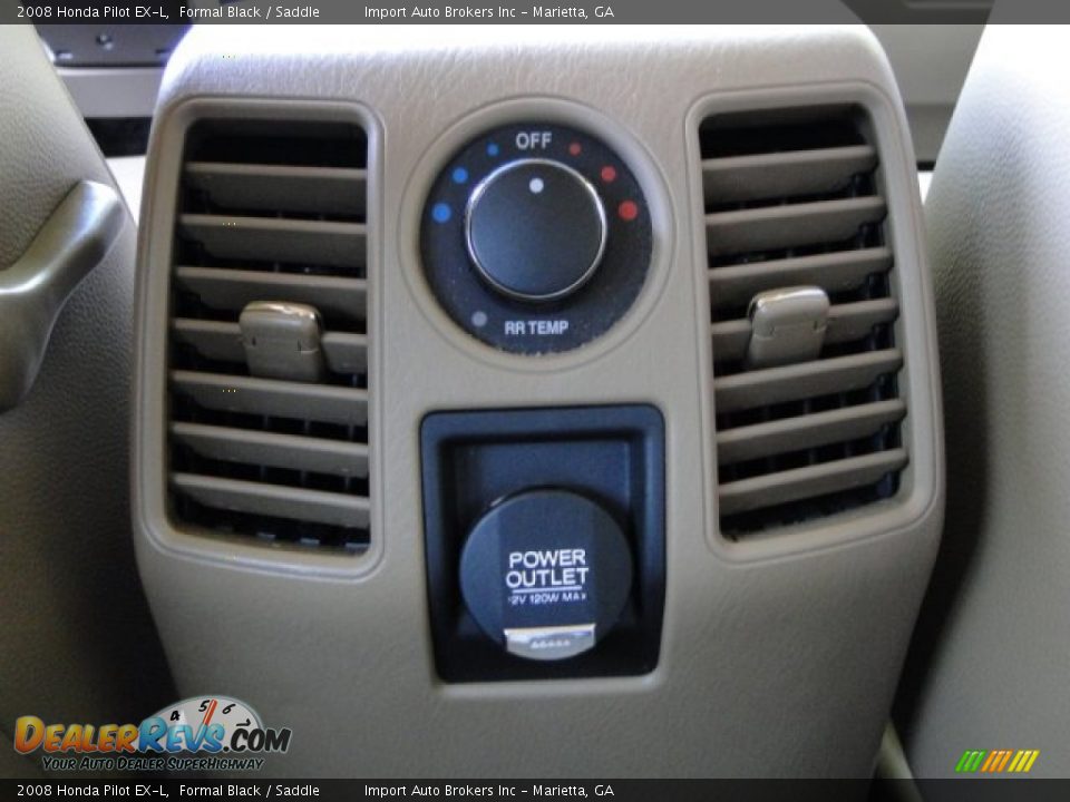 2008 Honda Pilot EX-L Formal Black / Saddle Photo #29