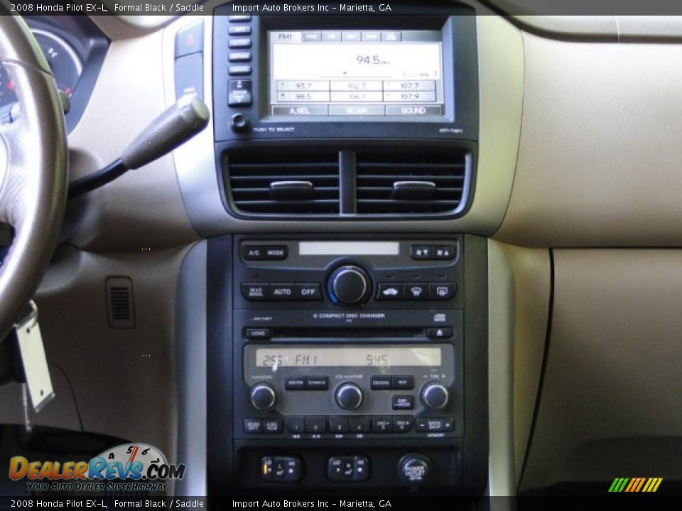 2008 Honda Pilot EX-L Formal Black / Saddle Photo #30