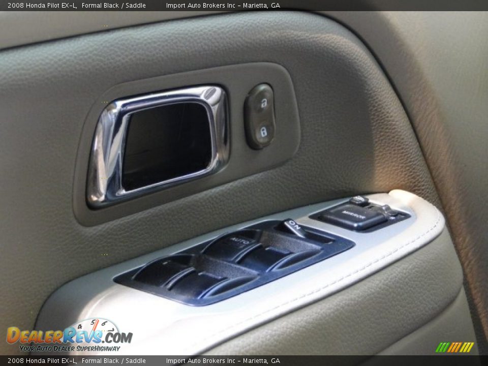 2008 Honda Pilot EX-L Formal Black / Saddle Photo #32