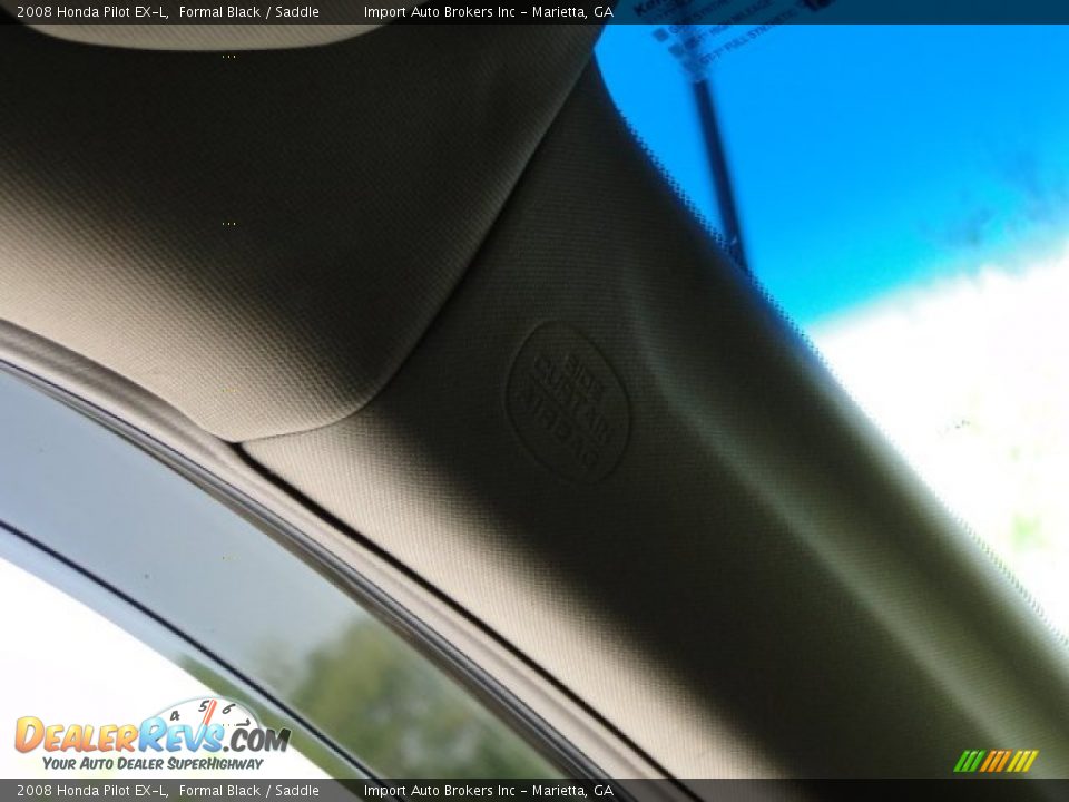 2008 Honda Pilot EX-L Formal Black / Saddle Photo #33