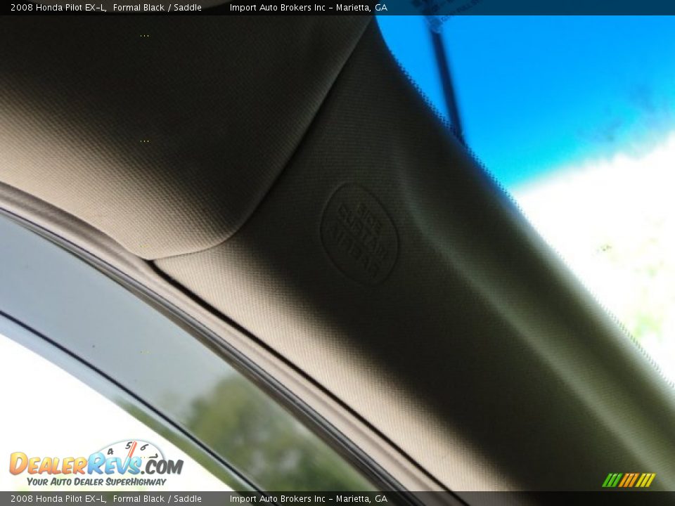2008 Honda Pilot EX-L Formal Black / Saddle Photo #34