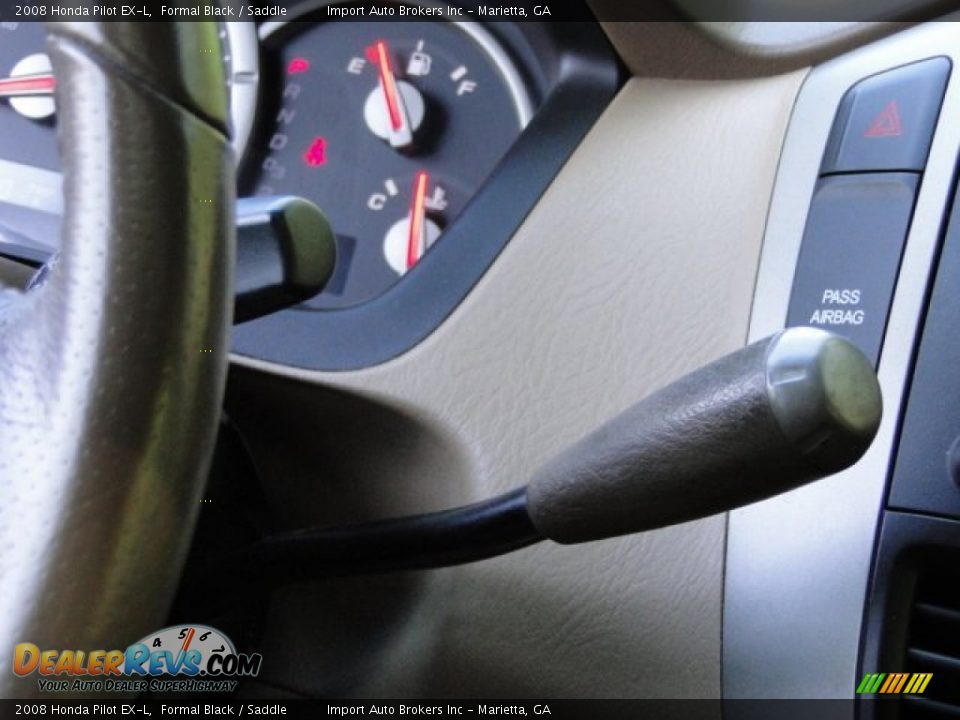 2008 Honda Pilot EX-L Formal Black / Saddle Photo #36