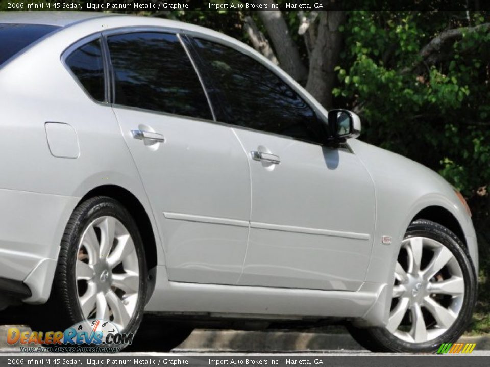 2006 Infiniti M 45 Sedan Liquid Platinum Metallic / Graphite Photo #7