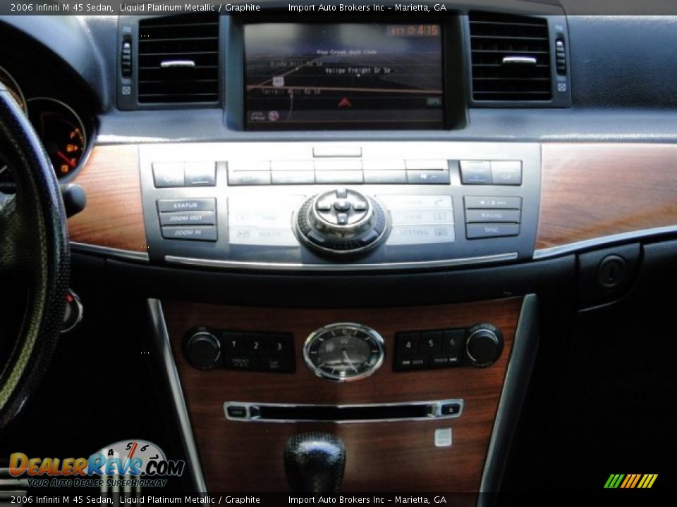2006 Infiniti M 45 Sedan Liquid Platinum Metallic / Graphite Photo #12