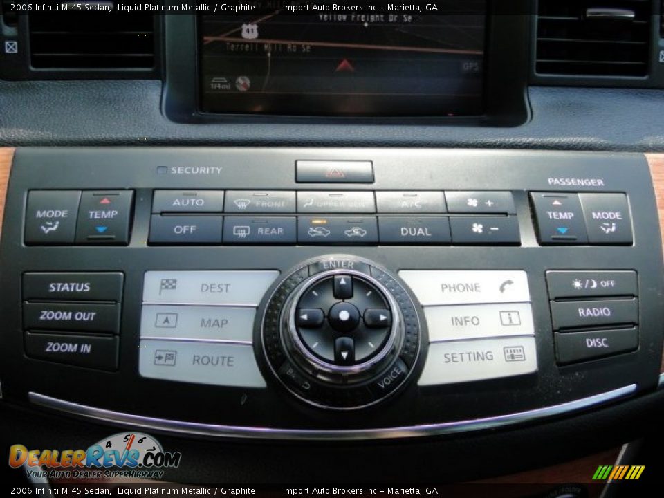 2006 Infiniti M 45 Sedan Liquid Platinum Metallic / Graphite Photo #13