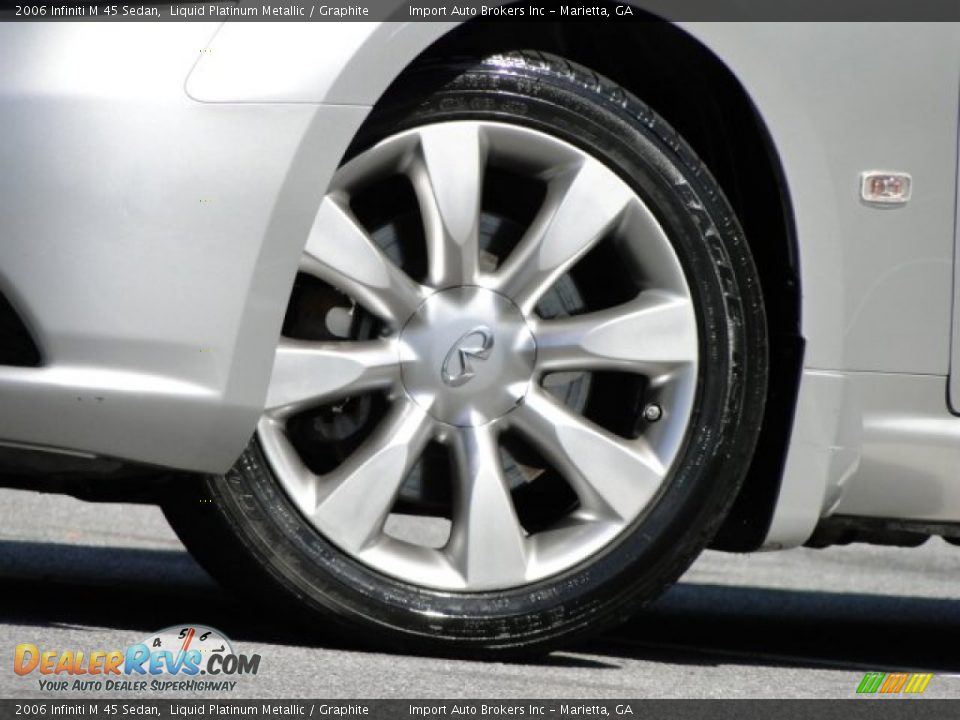 2006 Infiniti M 45 Sedan Liquid Platinum Metallic / Graphite Photo #18