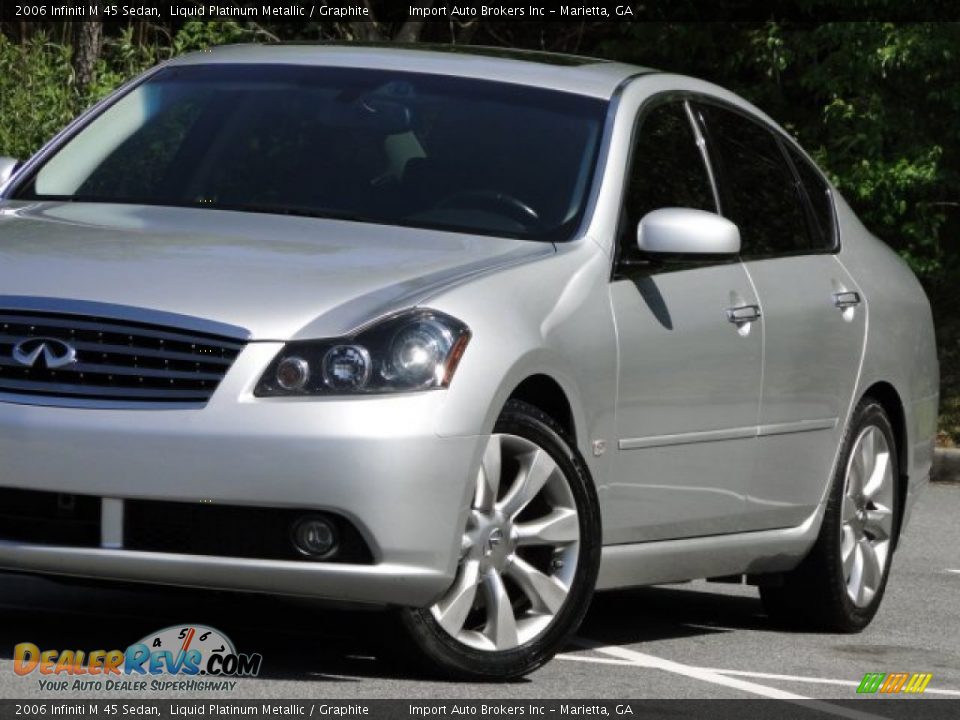 2006 Infiniti M 45 Sedan Liquid Platinum Metallic / Graphite Photo #19