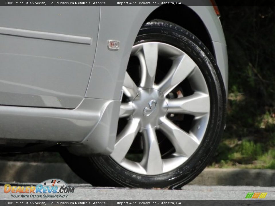 2006 Infiniti M 45 Sedan Liquid Platinum Metallic / Graphite Photo #22