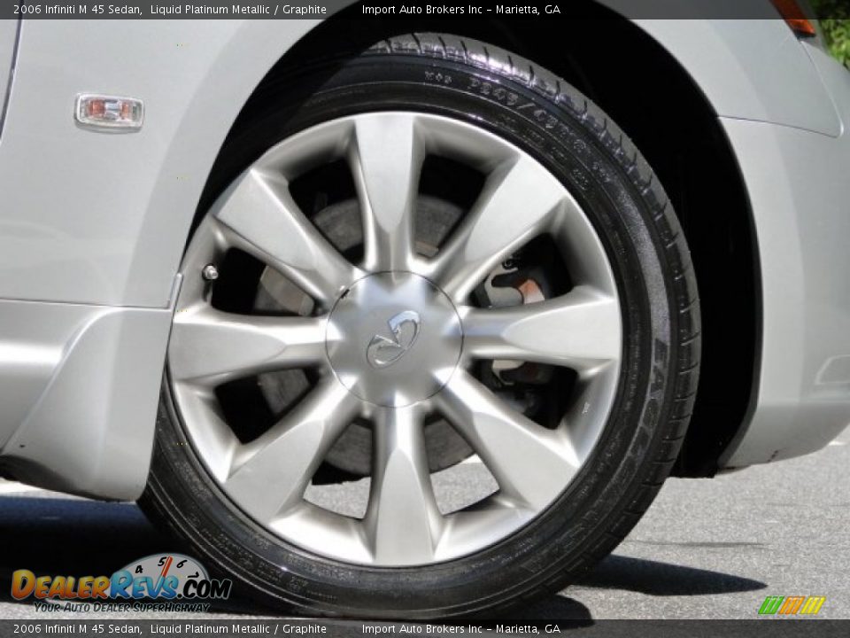 2006 Infiniti M 45 Sedan Liquid Platinum Metallic / Graphite Photo #23