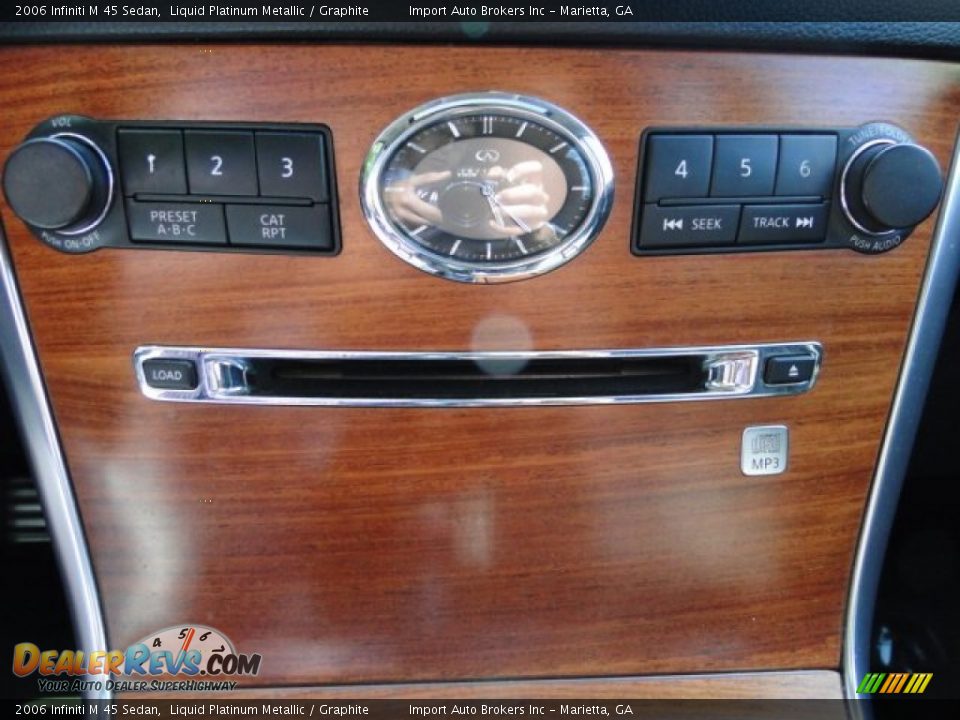 2006 Infiniti M 45 Sedan Liquid Platinum Metallic / Graphite Photo #25