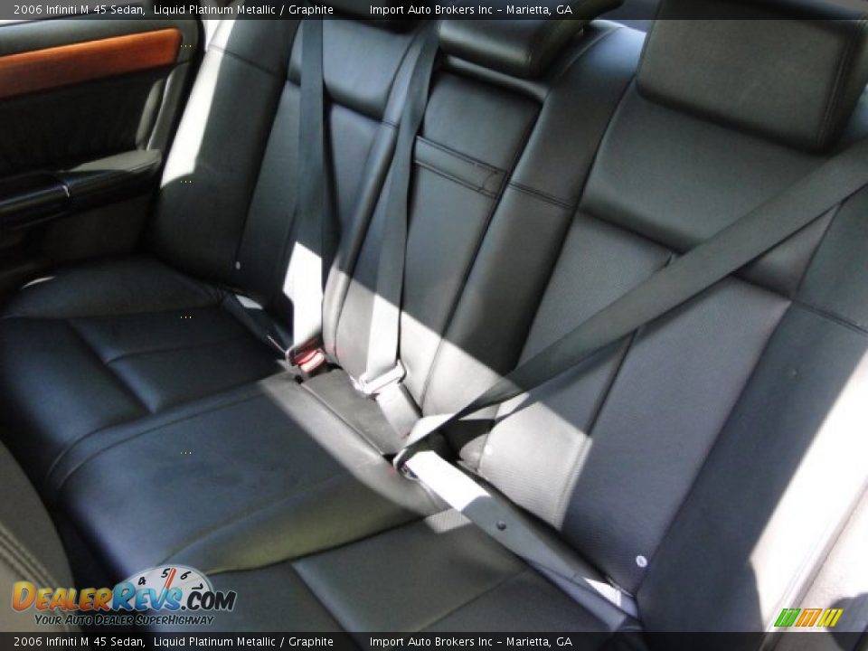 2006 Infiniti M 45 Sedan Liquid Platinum Metallic / Graphite Photo #27