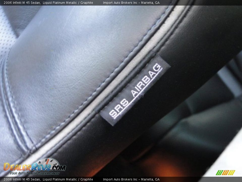 2006 Infiniti M 45 Sedan Liquid Platinum Metallic / Graphite Photo #29