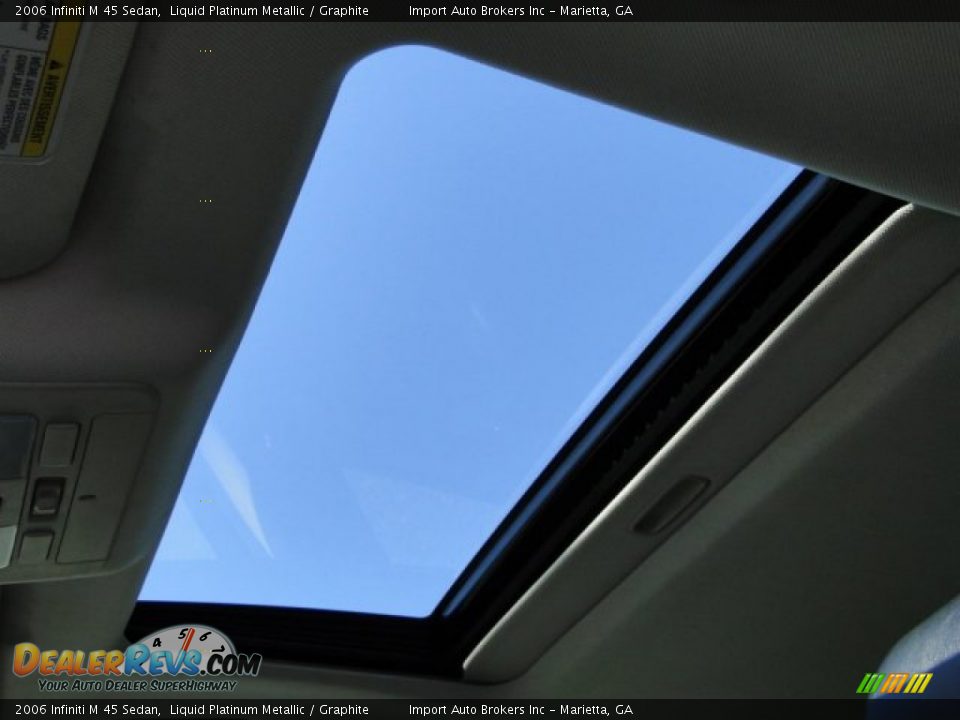 2006 Infiniti M 45 Sedan Liquid Platinum Metallic / Graphite Photo #30