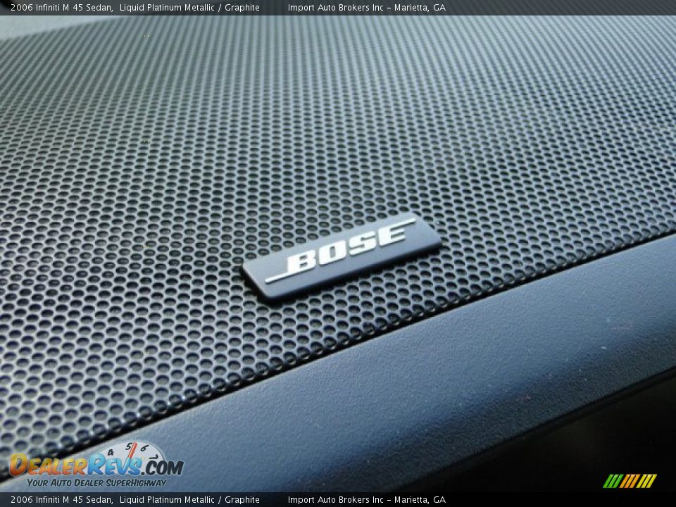 2006 Infiniti M 45 Sedan Liquid Platinum Metallic / Graphite Photo #31