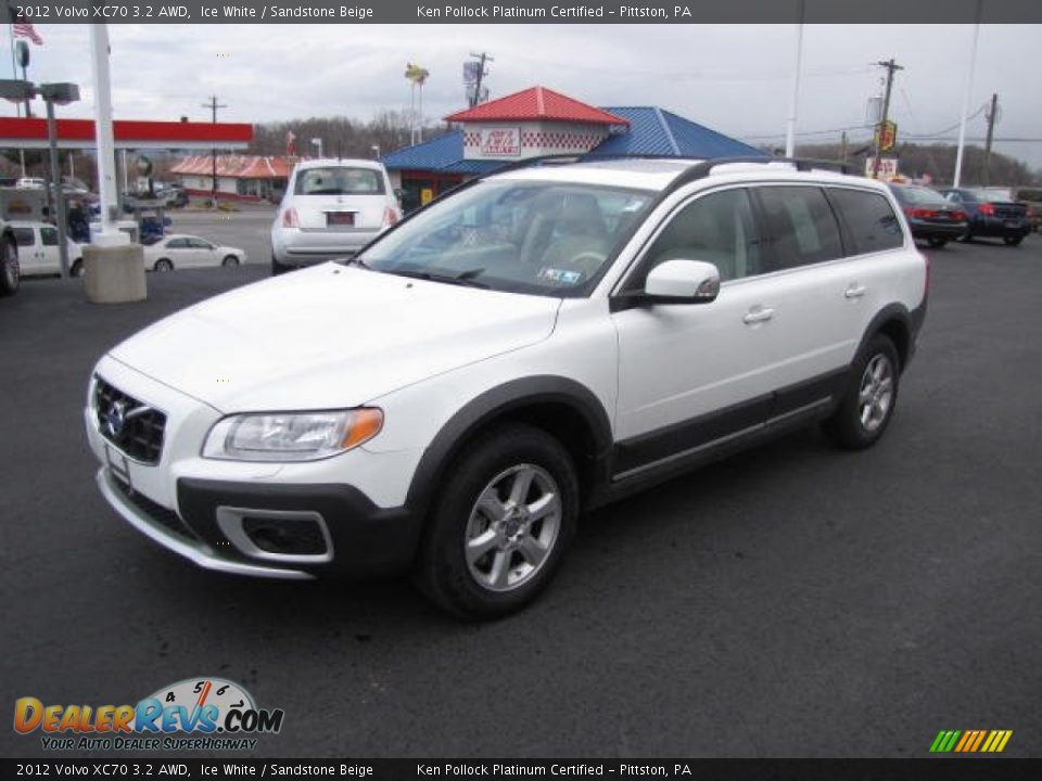 2012 Volvo XC70 3.2 AWD Ice White / Sandstone Beige Photo #1