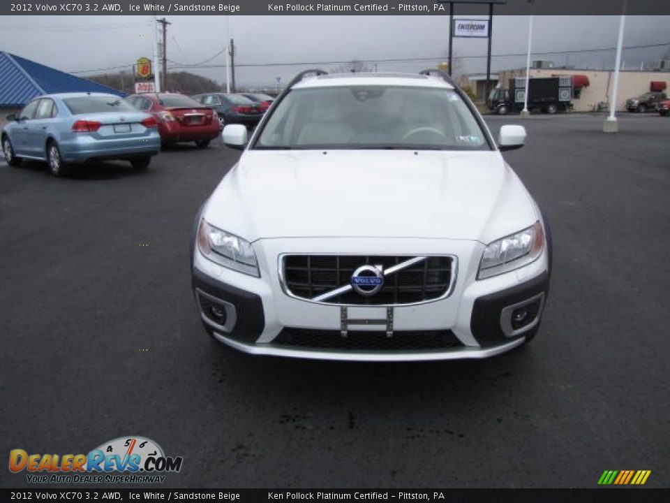 2012 Volvo XC70 3.2 AWD Ice White / Sandstone Beige Photo #2