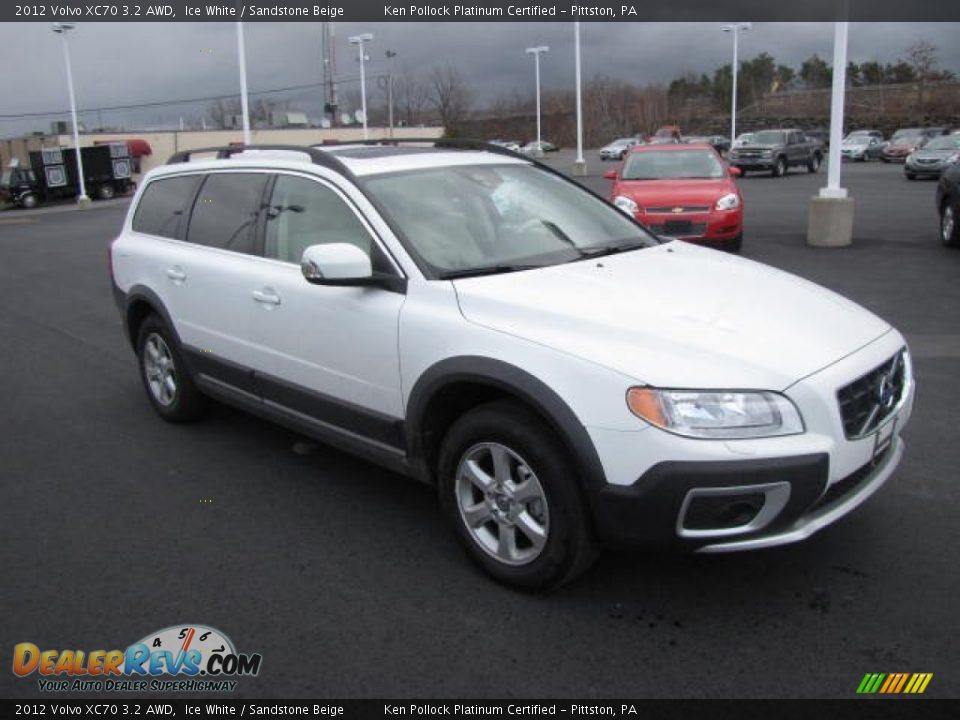 2012 Volvo XC70 3.2 AWD Ice White / Sandstone Beige Photo #3